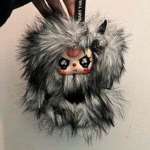 Baby Three Yeti Plush - Duskgloom Fluff with Crying Eyes